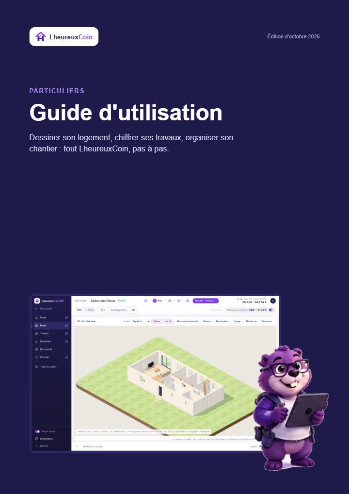 Couverture du guide d'utilisation · particuliers